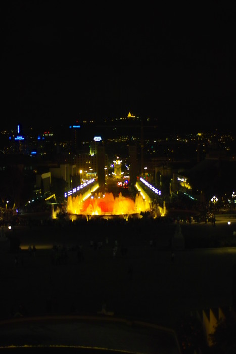 Font Magica Blick in Richtung Plaça d'Espanya