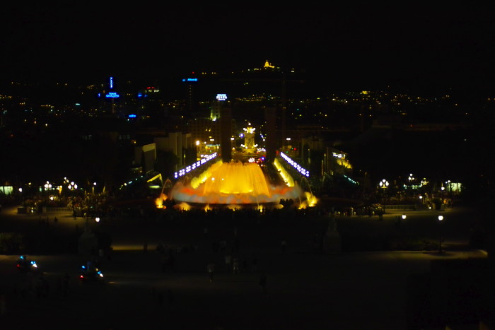 Font Magica Blick in Richtung Plaça d'Espanya