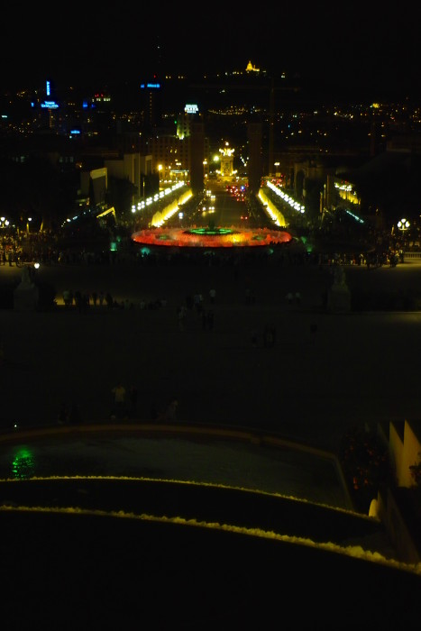 Font Magica Blick in Richtung Plaça d'Espanya