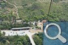 Blick aus der Seilbahn auf dem Weg nach Montserrat