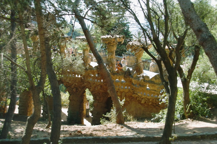 Oberer Viadukt im Park Güell