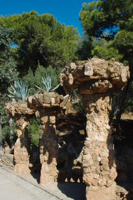 Oberer Viadukt im Park Güell