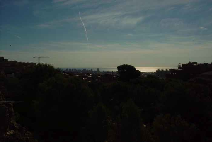 Blick auf Barcelona vom Park Güell