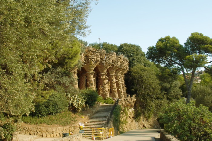 Oberer Viadukt im Park Güell