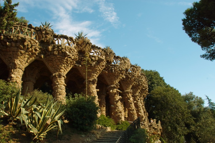 Oberer Viadukt im Park Güell