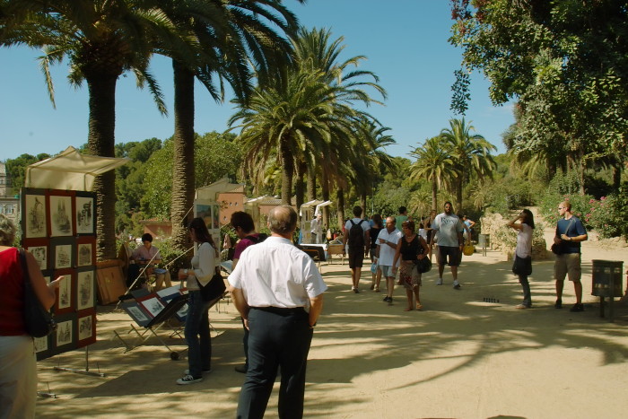 Promenade im Park Güell