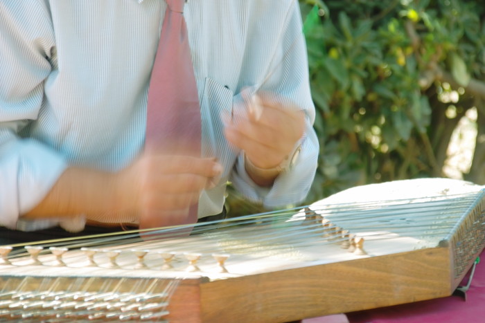 Musiker im Park Güell