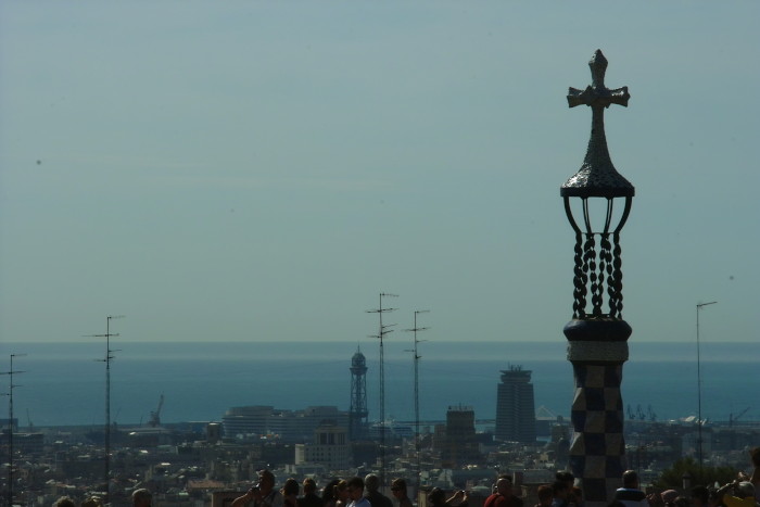 Blick auf Barcelona vom Park Güell aus