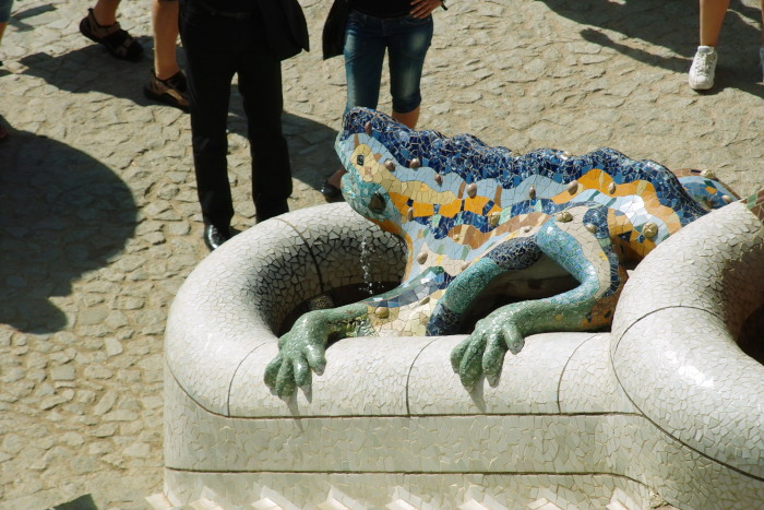 Drachenfontaine am Eingangsbereich Park Güell