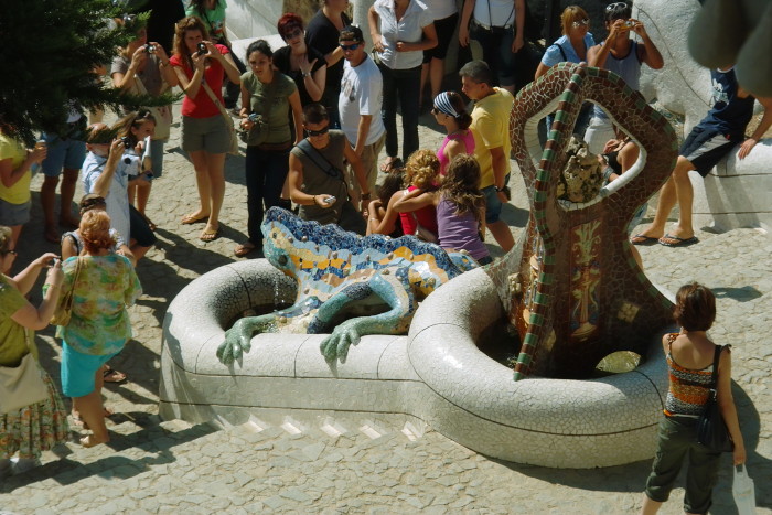 Drachenfontaine am Eingangsbereich Park Güell