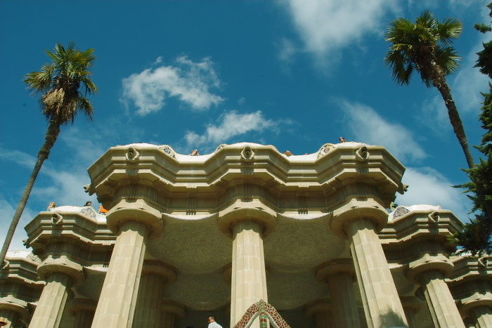 Säulenhalle im Park Güell