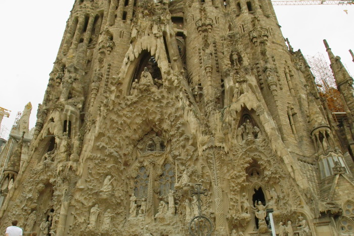 Die Weihnachtsfassade der Sagrada Família