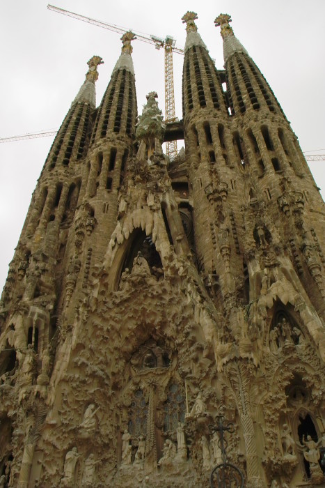 Die Weihnachtsfassade der Sagrada Família