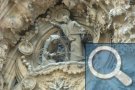 Die Weihnachtsfassade der Sagrada Família - Verkündigung Erzengel Gabriel bei Maria