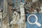 Weihnachtsfassade der Sagrada Família - Engel